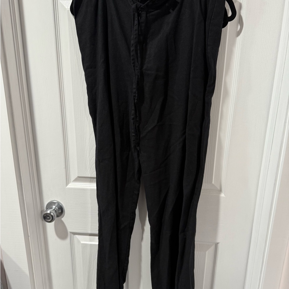 Massini Women’s size 16w, linen/ rayon blend Elegant Black Dress Pants
